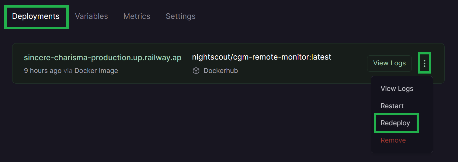 Update Nightscout — Nightscout Documentation documentation
